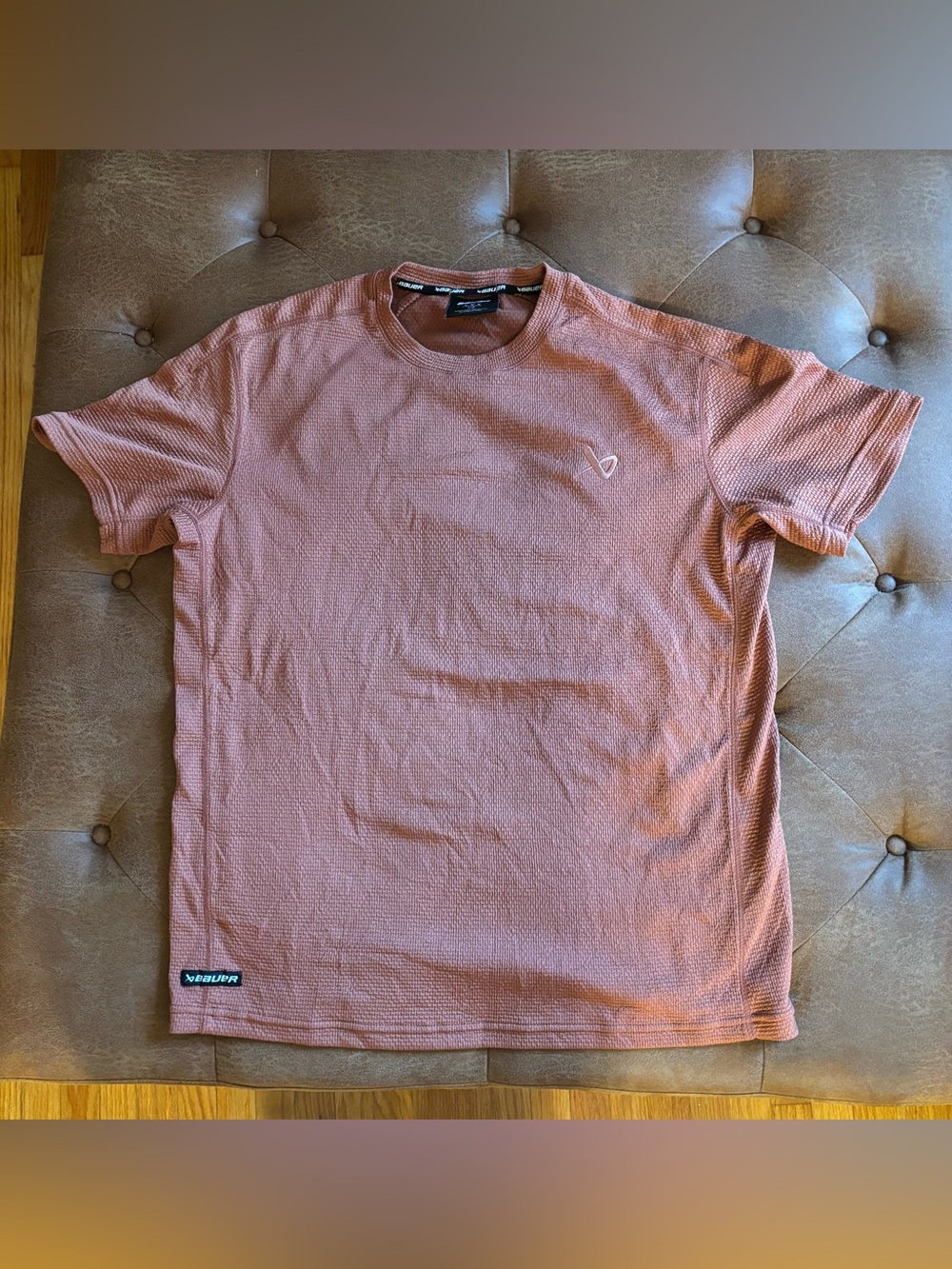 BAUER HOCKEY GYM SHIRT - LARGE EXCELLENT LIKE NEW CONDITION